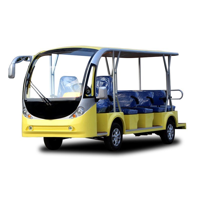 14 Seater Electric Shuttle Bus Type Golf Cart Max Charger Smart Motor Power Battery Controller Wheel Hydraulic Pcs Independent